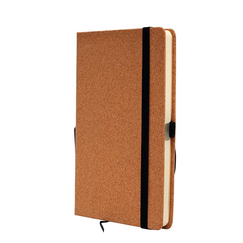 Customized Hard Cover Note Book With Black Elastic Band & Pen Holder